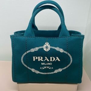 Prada canvas tote
